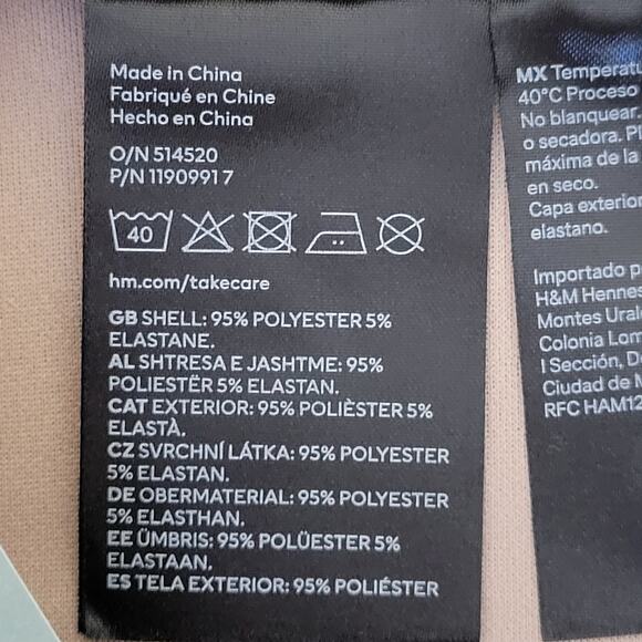 NWT  XL H&M High Waist Nautical Sailor Casual Shorts Buttons Sustainable Tan - Picture 13 of 13